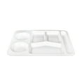thumbnail image 1 of Binwennn Heat Imitation Porcelain Compartment Fast Food Trays Specifically Designed For School And Unit Canteens Commercial Grade Tableware Dining Table Mat Set for 6 Floral Print Dinner Place Mats, 1 of 4