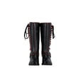 thumbnail image 5 of Dream Apparel Women's Motorcycle Riding Boots Knee High Boots Biker Boots Lace Up, 5 of 6