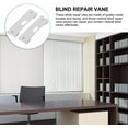 thumbnail image 4 of 6pcs Vertical Blind Repair Vane Savers Blind Repair Clips Window Blinds Replacement Slats Shades Repair Clips Tabs Curved Repair Clip for Fixing Window White, 4 of 8