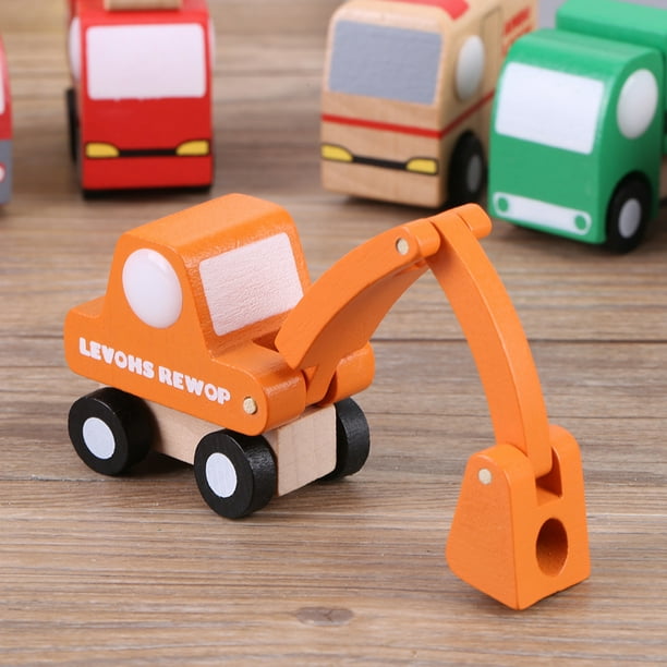 12 Piezas de Coches de Juguete, Coche de Juguete de Dibujos Animados para Bebés y Niños de, Juguetes Educativos de Tráfico para Aprendizaje Temprano, Reconocimiento de Color y