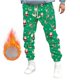 thumbnail image 1 of Pantalones largos para hombre, pantalones deportivos ajustados para correr, pantalones deportivos con cordón, pantalones con estampado navideño, pantalones para hombre, 1 of 5
