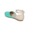 thumbnail image 3 of New Girl Little Angel Britt-845 Patent Two Tone D'orsay Ankle Strap Flat Size, 3 of 5