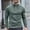001 Army Green, variant on Men's Quarter Zip Pullover Quilted Pullover Casual Solid Color Long Sleeve Mock Neck Sweatshirt Polo