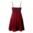 thumbnail image 6 of RMGVDSD Summer Dresses For Women Casual Dress Spaghetti Strap Sleeveless Smocked Mini Dress Solid Color Beach Vacation Flowy A-Line Sundress Comfort Stylish Dress, 6 of 6