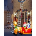thumbnail image 2 of Luces navideñas LED Toodour de 10 pies con Papá Noel, color blanco y azul, 2 of 7