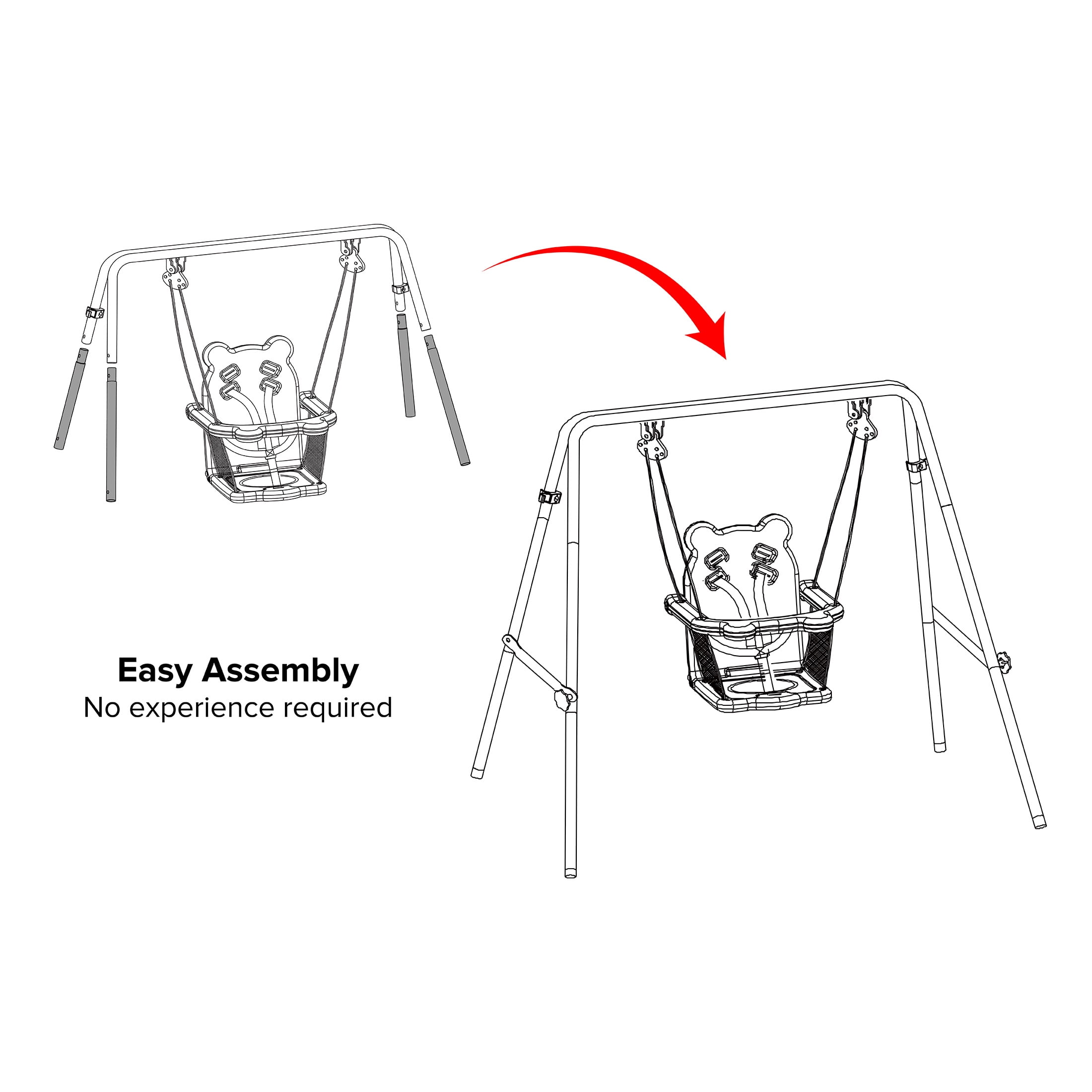 Sportspower Indoor Outdoor My 1st Toddler Swing