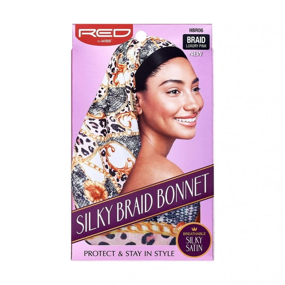 KISS - RED SILKY BRAID BONNET LEO/LUXE PINK