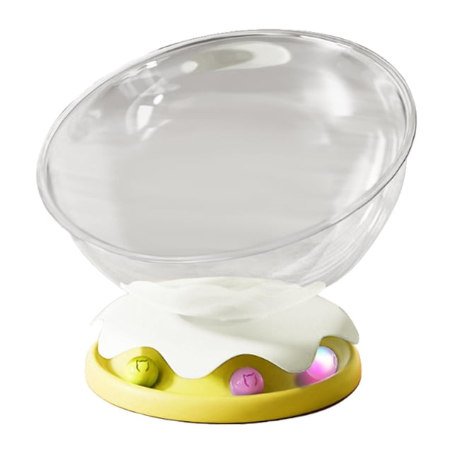 S SERENABLE Lit Capsule Spatiale pour Chat Toutes Saisons Maison Transparente pour Chats Diamètre 42cm