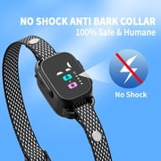Anti-Bark Collar for Small Dogs, No Shock Anti Barking Collars with 7 Sensitivities, 3 Adjustable Modes Beep & Vibration, IP67 Waterproof - Effective & Humane Small Dogs Bark Collar-Black