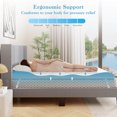 thumbnail image 4 of Costway 3" Gel-Infused Memory Foam Mattress Topper with Removable & Washable Cover King, 4 of 8