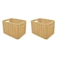 thumbnail image 1 of 2X Cesta de Almacenamiento Cesta de Mimbre de RatáN Tejida una Mano Caja Organizadora de Escritorio Arreglo de Varios ArtíCulos Cesta Anidada S, 1 of 4