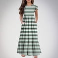 thumbnail image 2 of Tranfacy Robes d'Été pour Ados, Robes d'Été pour Filles, Robe d'Été pour Filles de 6 à 12 Ans à Manches Courtes, Col Rond, Décontractée, à Pois, Robe Longue Ample et Confortable, 2 of 7