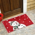 thumbnail image 7 of Christmas Door Mat Rug Charming Christmas Tree Playful And Delicate Snowflake Patterns Non Slip Washable Bathroom Kitchen Entrance Rug For Indoor Outdoor Home Decor Carpet - 1 * Floor Mat, Plush, 7 of 7