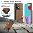 thumbnail image 4 of For Samsung Galaxy A53 Case 5G, Wallet with Detachable Magnetic Card Pockets,fit Car Mount, 2 in 1 Durable PU Leather Money Card Sleeve Kickstand Shockproof Protection Back Flip Cover - Brown, 4 of 8