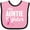 Pink and Black, variant on Inktastic Breast Cancer Awareness My Auntie is a Fighter Boys or Girls Baby Bib