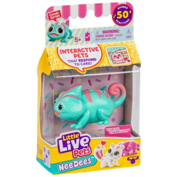 Little Live Pets Candy Series Curlee Chameleon Wearable Interactive Figure Pack