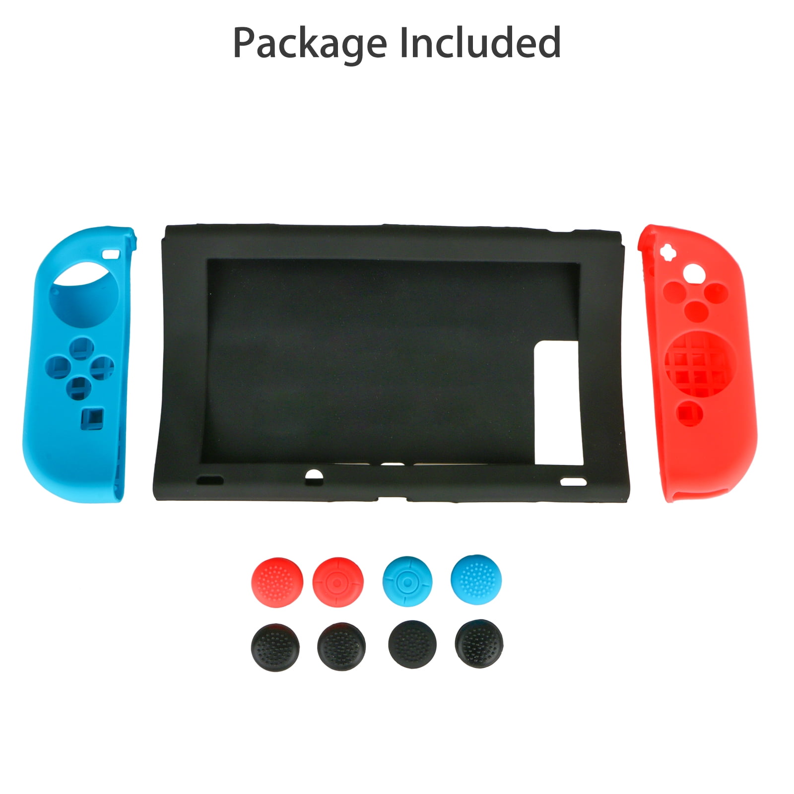  TNP Joycon Case for Nintendo Switch - Silicone Joy Con Case for Nintendo  Switch & Switch OLED - Protective Switch Controller Case Cover with Thumb  Grip Caps for Nintendo Switch Joycon (