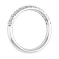 thumbnail image 2 of 1/2 Carat Round Diamond Wedding Band Ring in 14K White Gold (Ring Size 8.5) (I1-I2 Clarity), 2 of 4