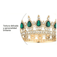 thumbnail image 5 of "Corona De Cristal De La Reina Brillo Espléndido De Princesa  Lab.G, Color Dorado", 5 of 5