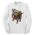 thumbnail image 3 of Dean Russo Some Angels Dog Lover Mens Long Sleeve Shirt, White, Large, 3 of 6