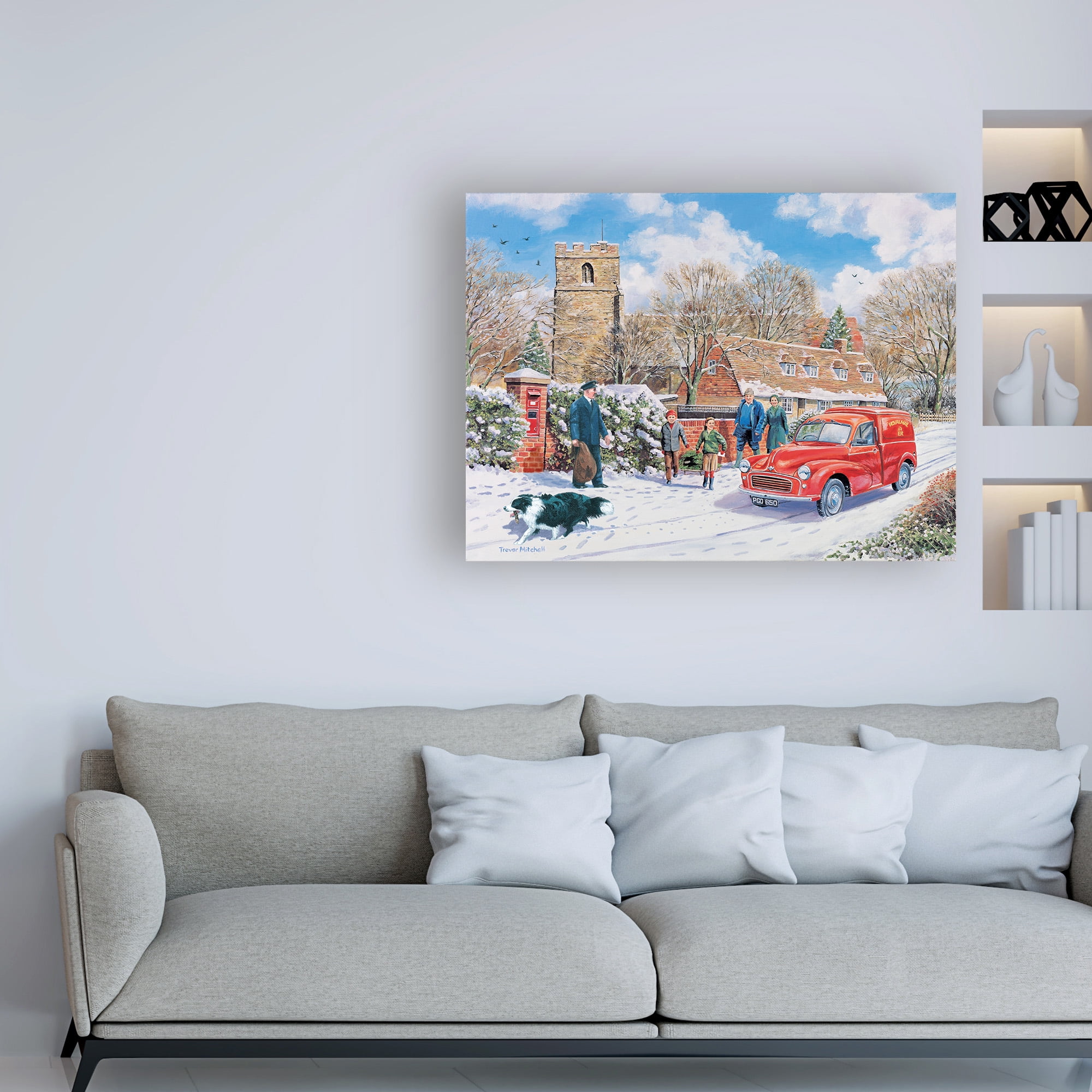 Trademark Fine Art 'Christmas Post' Canvas Art by Trevor Mitchell