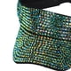 thumbnail image 5 of Gorra de verano ajustable con visera y brillantes diamantes de imitación, ligera y con visera. Verde, 5 of 9