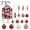 Red, variant on Cheapark 73-Piece Shatterproof Christmas Ornaments Set - Multiple Styles for Tree & Other Parties, Festive Decor for Holiday