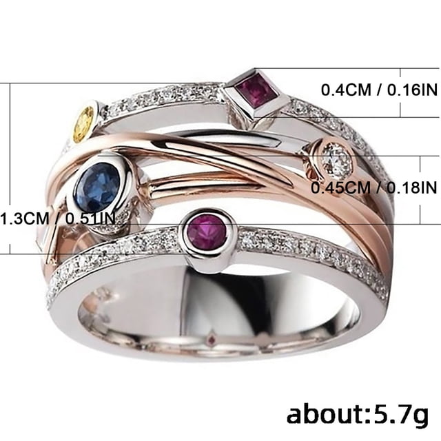 Anillos para mujer, regalos para mujer, hermosa joyería de cobre con flores para mujer, talla 6-10, hermosa joyería, anillo de cobre