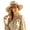 Beige, variant on Bohemian Beach Hat With Wide Brim Fedora Sun Hat For Festivals And Outdoor Enjoyment Nine Tails Hat