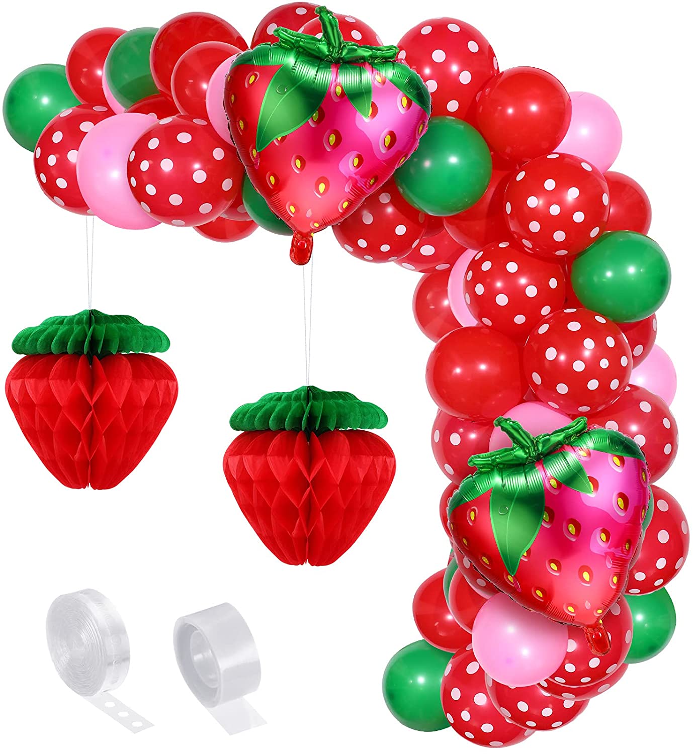 Strawberry Birthday Party Decorations Strawberry Party Balloons Arch
