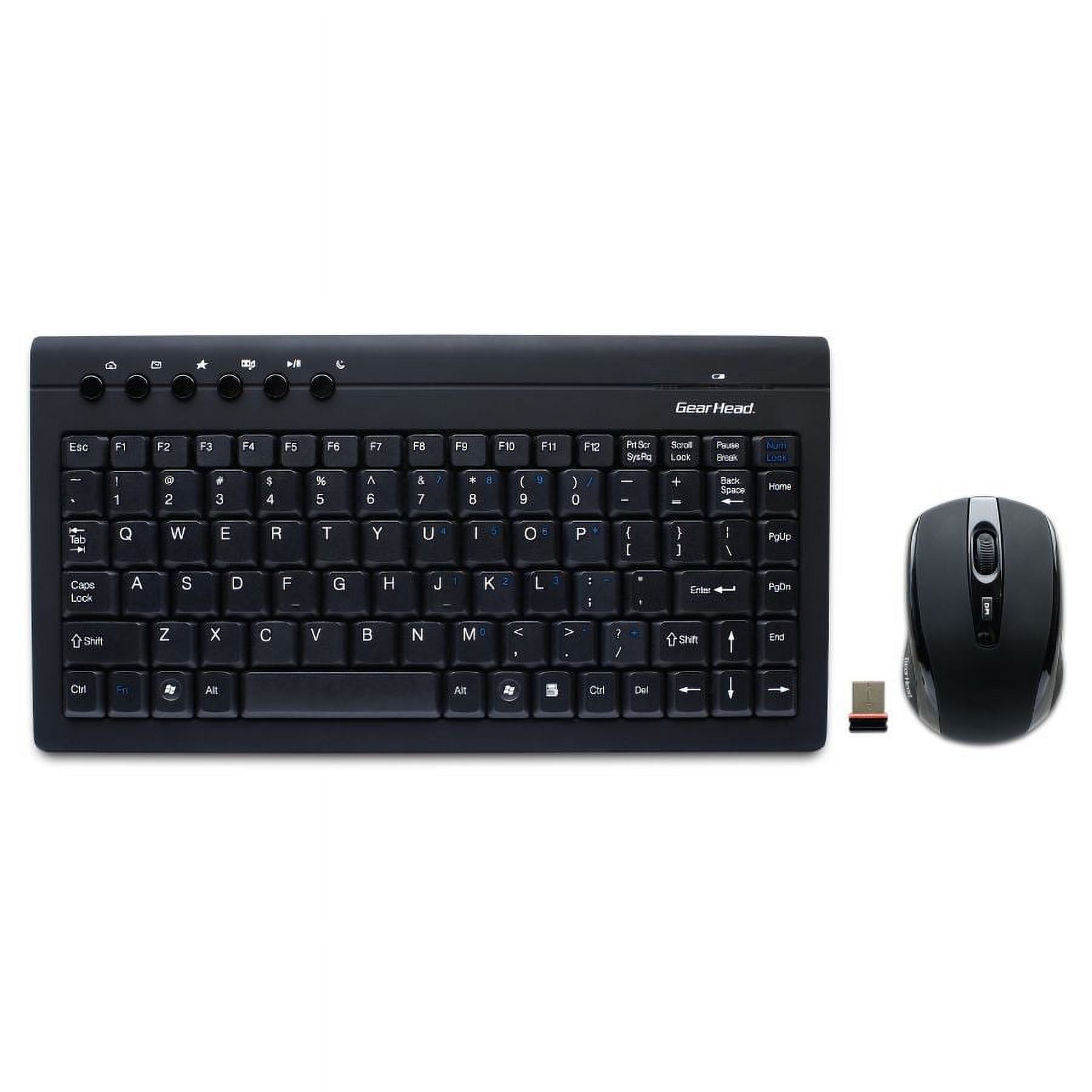 AU2.4GHZ MINI WIRELESS KEYBOARD AND OPTICAL MOUSE - image 2 of 2