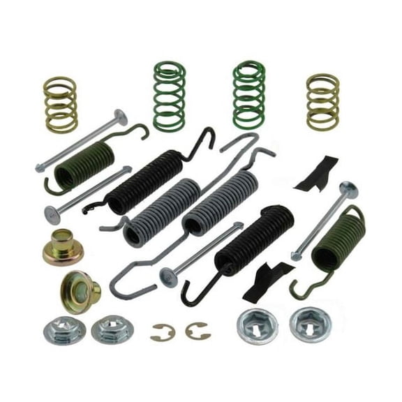 Rear Drum Brake Hardware Kit - Compatible with 1988 - 1998 Chevy K2500 1989 1990 1991 1992 1993 1994 1995 1996 1997