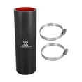thumbnail image 1 of 2.24" ID 7.87" Longitud Recta Silicona Reductor Manguera Negra para Coche, 1 of 1