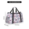 thumbnail image 3 of Bingfone Butterflies in Pastel Print Travel Duffel Tote Bag,Waterproof Shoulder Weekender Bag For Women and Men Swim Sports Travel Gym Bag，Foldable and expandable bag Lightweight, 3 of 7