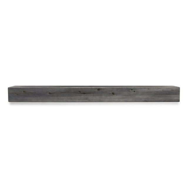 Weathered Beam 48 in. Gray Mantel