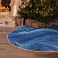thumbnail image 5 of Lukts Sparkling With Blue Print Color Life Christmas Tree Skirt, Winter Holiday Tree Mat Decoration ,Can be Used as A Shawl-48", 5 of 6