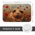 thumbnail image 2 of Balery Rose Cute Guinea Pig Felpudo de franela, resistente a las manchas y a la decoloración, para uso interior y exterior, fácil de limpiar, 40 x 60 cm, 2 of 7