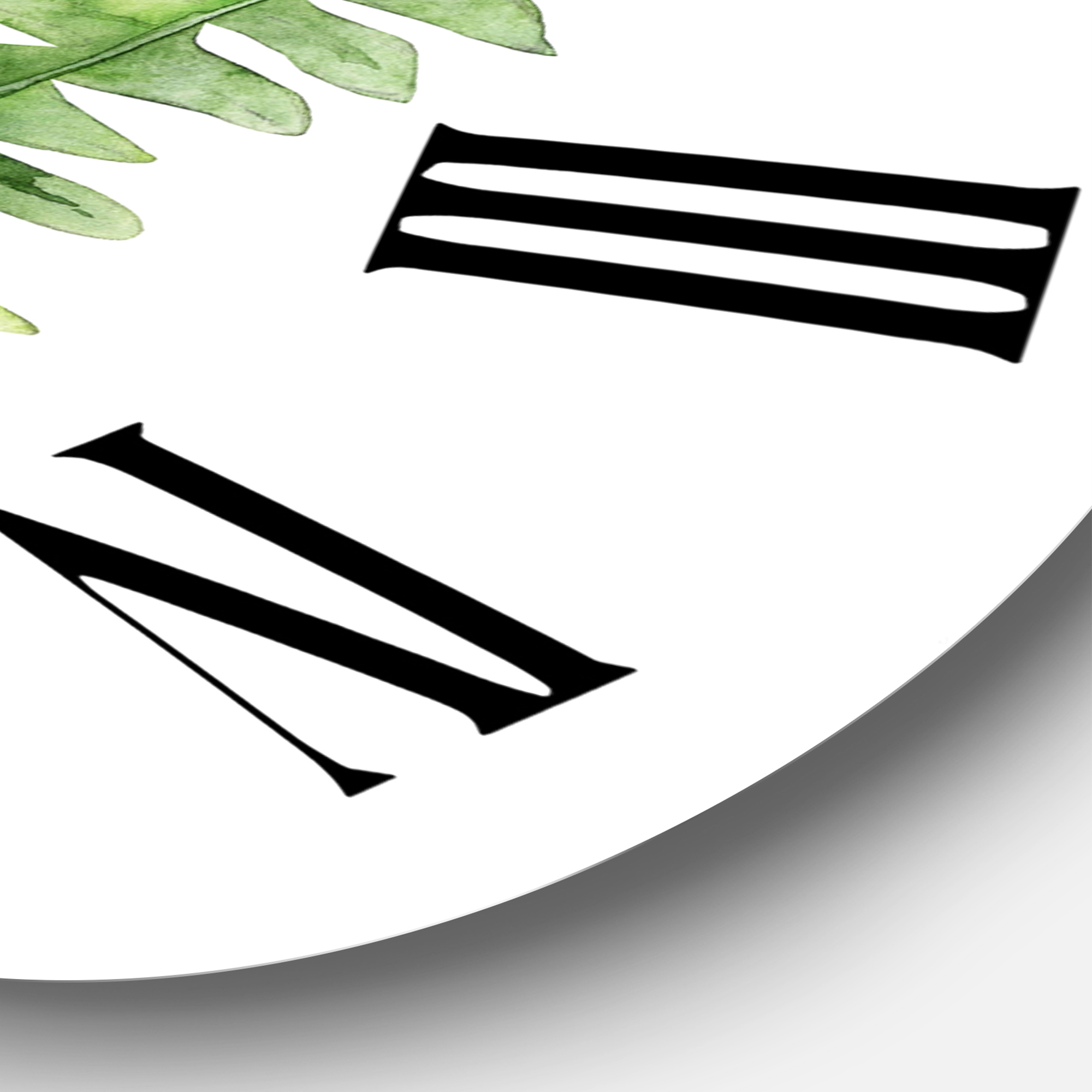 Designart 1 in Quartz Tropical Wall Clock