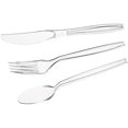 Walmart 180-Pack Disposable Silverware: Clear Plastic Cutlery Set for ...