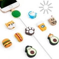 thumbnail image 2 of Cute Cable Cover Mini Data Cable Protective Usb Cable Protector Charging Cable Accessories Cartoon Cable Winder Cover Durable Milk Tea, 2 of 6