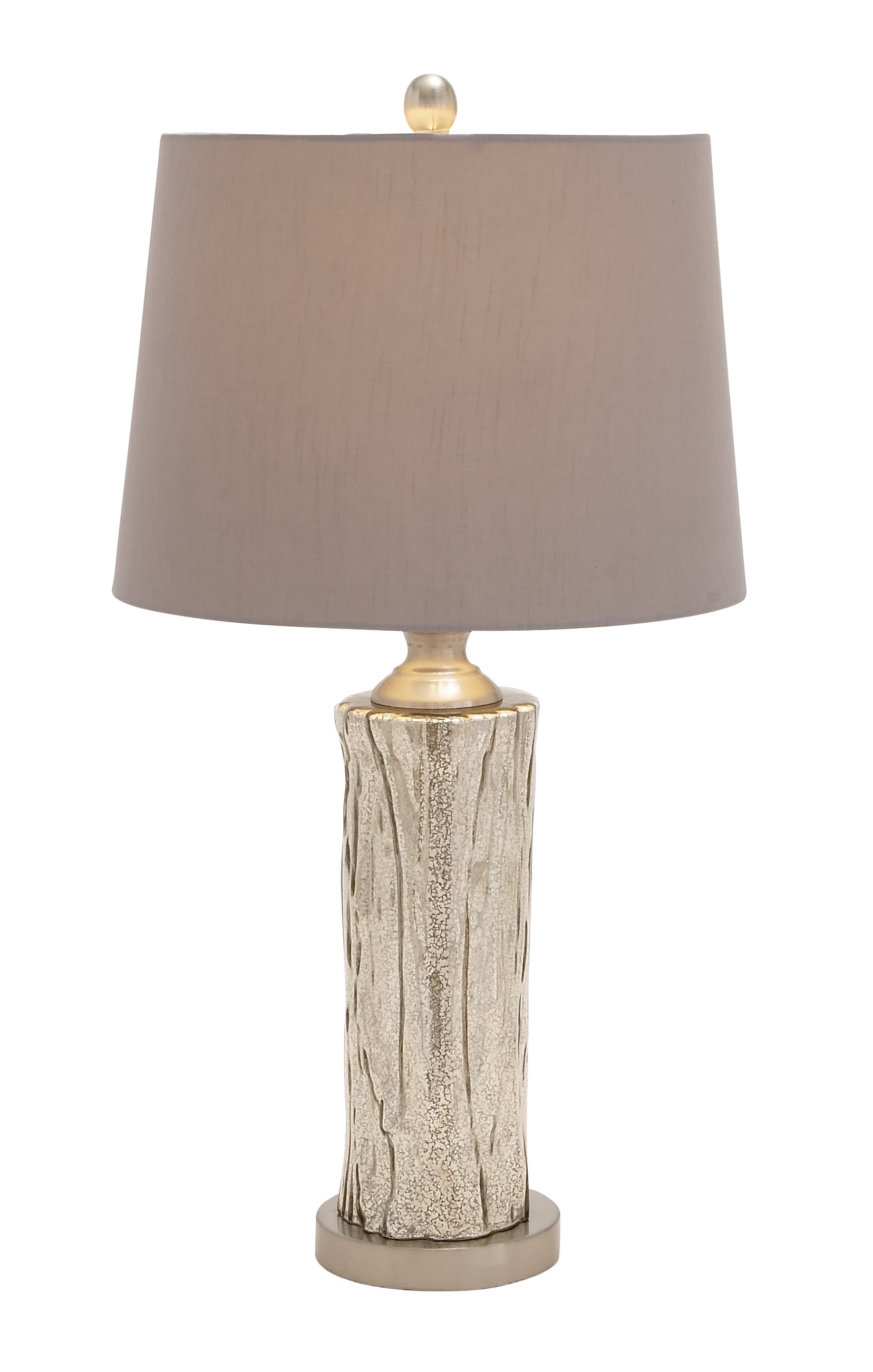 Contemporary styled glass stainless steel table lamp