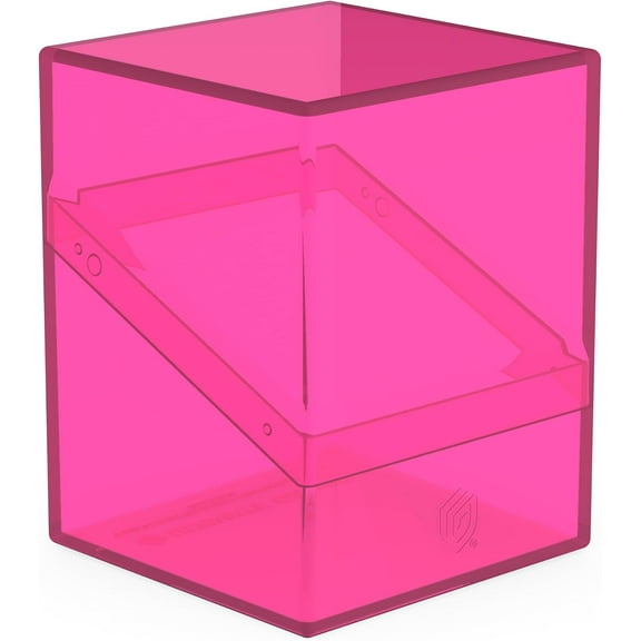 Ultimate Guard Boulder 100  Clear, Deck Case for 100 Double-Sleeved TCG Cards, Rhodonite, Secure & Durable Storage for Trading Card Games, Transparent