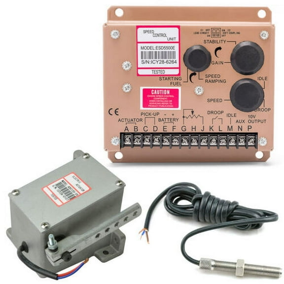 12V Governor ESD5500E Series Electronic Engine Speed Controller  ADC120 Actuator