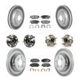 thumbnail image 1 of Transit Auto Front Rear Hub Bearings Assembly Coated Disc Brake Rotors and Semi-Metallic Pads Kit (10Pc) for Car Hyundai Genesis 3.8L - Left Right Side (Driver Passenger) KBB-116874, 1 of 11