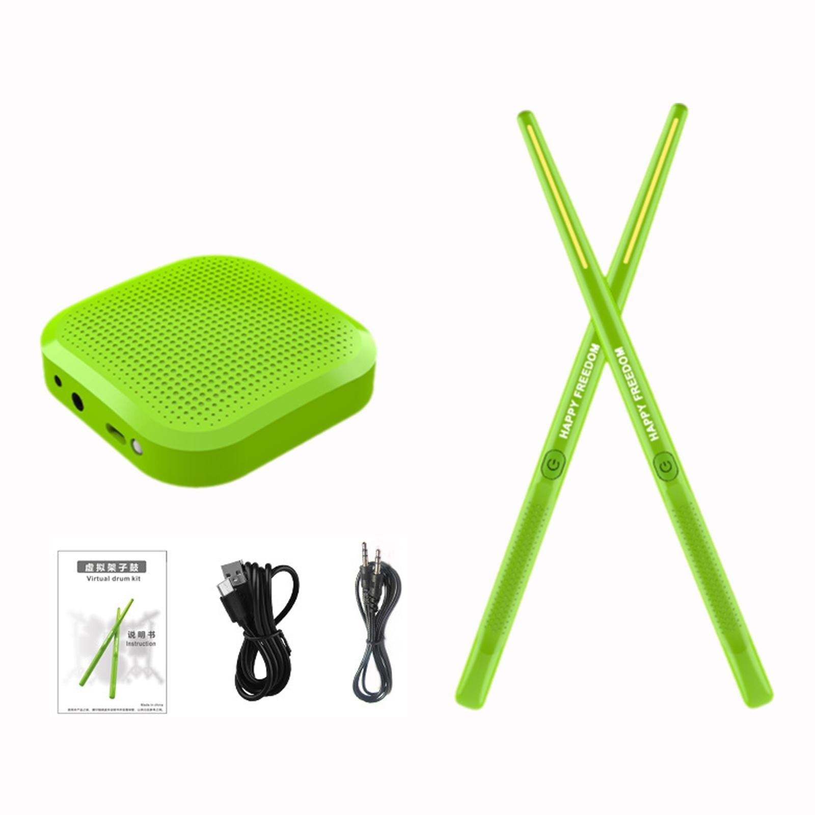 Goowood Electronic Drum Set 3D Motion Sensing Virtual Pocket Drum with 2 Drumsticks Portable Electric Drum Kit for Beginners Adults Kids