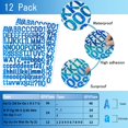 thumbnail image 2 of LAICAIW 1 Inch 1512 Pieces 12 Sheets Graduation Cap Letter Stickers, Self-Adhesive Vinyl Letter Sticker, Alphabet Number Stickers, Decals for Sign, Business, Mailbox,Crafts (Holographic Crystal Poin, 2 of 5