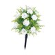 thumbnail image 4 of Rosas artificiales con estacas para el suelo, centro de mesa, planta artificial Blanco, 4 of 9
