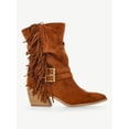 thumbnail image 2 of Madden NYC Women's Faux Suede Fringe Boots, 2 of 6