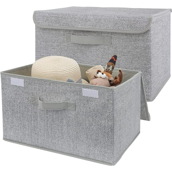 Home Storage Canvas Lidded Boxes