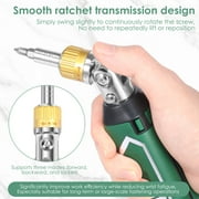 TMWEFUSC 14 in 1 Multi Bit Ratchet Screwdriver 180° Pivoting Magnetic Non Slip Handle for Automotive Home Maintenance